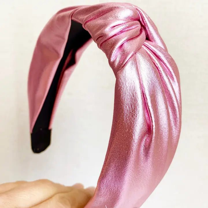 Pink Metallic Headband