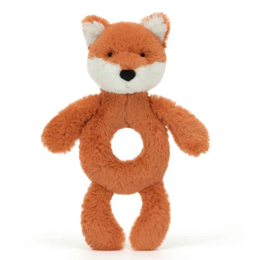 Bashful Fox Cub Ring Rattle