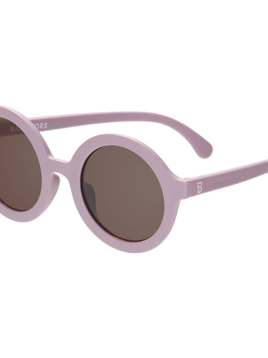 Euro Round Playfully Plum Sunglasses with Amber Lens