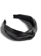 Load image into Gallery viewer, Knotted Faux Leather Headband
