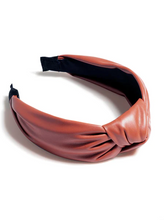 Load image into Gallery viewer, Knotted Faux Leather Headband
