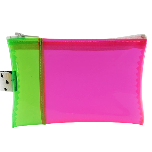 Green & Pink Vinyl Wallet