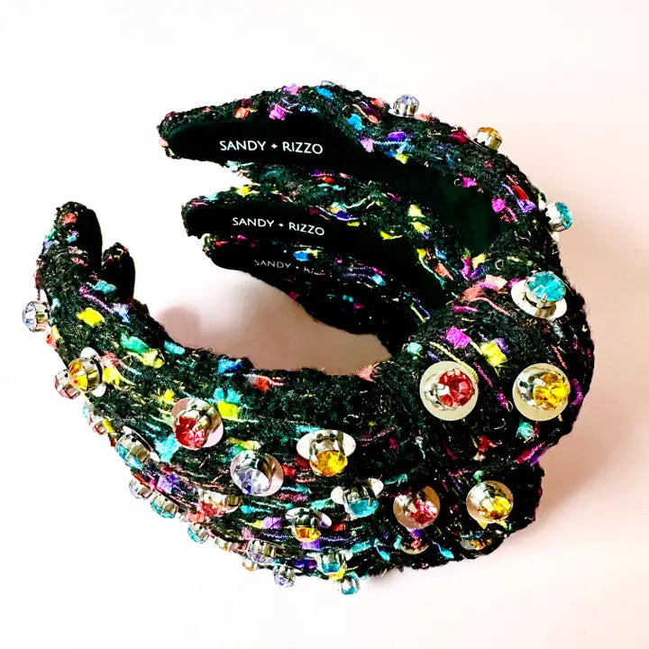 Black Confetti Headband